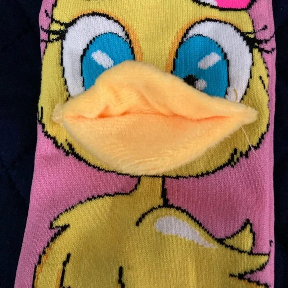Fluffy Duck 3D Knee-High Socks - Picture 3 of 8